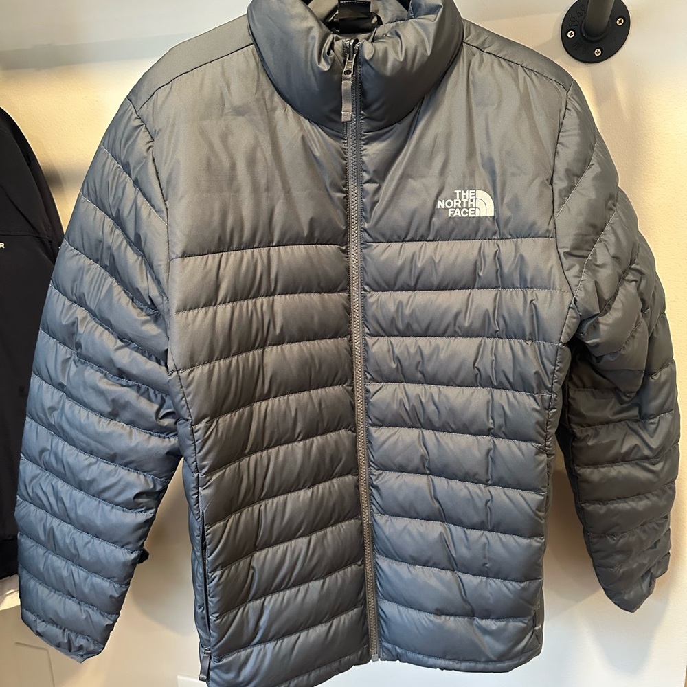 The North Face slate blue 550 fill puffer